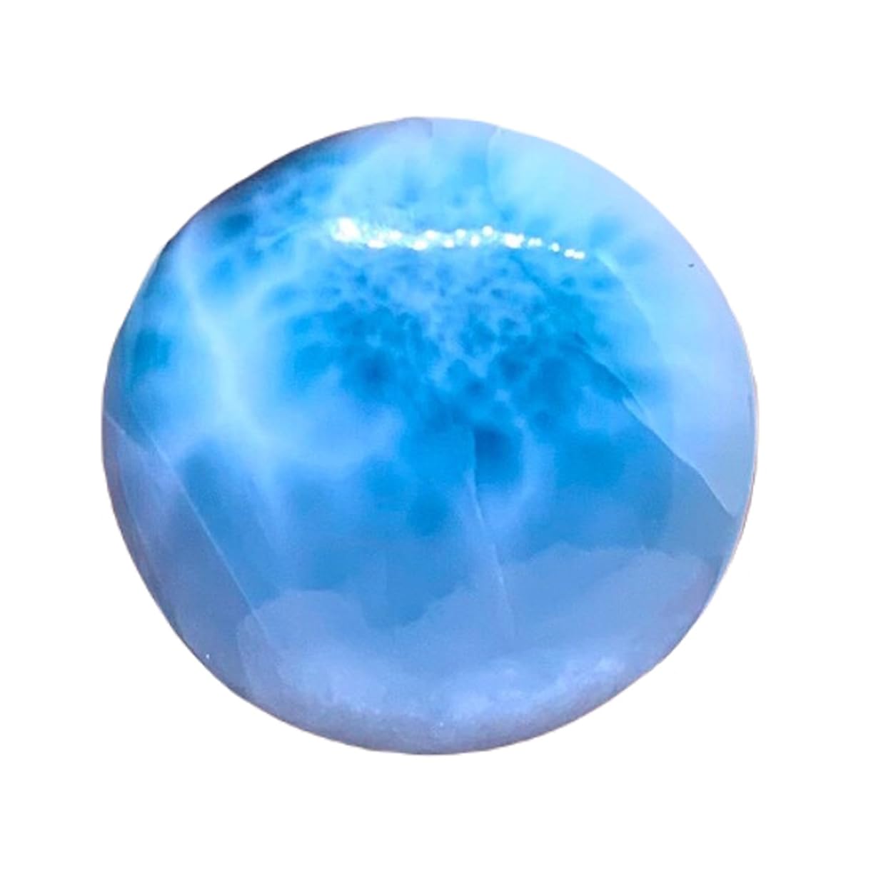 Pierre gemme larimar naturel rond 23mm de qualité supérieure pour DIY - 7