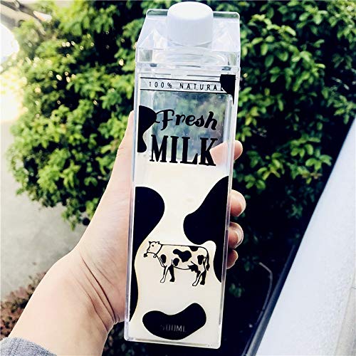 Qiong YaoTIAN Trinkflaschen 500 ml Nette karikatur Bpa Freies Kreative Flachmann Sport outdoor Flasche Tier Kuh schwein Kunststoff Meine Wasserflaschen tiger Milch wasserkocher