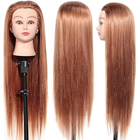 Ejoyous Hairdressing Practice Head with Clamp Cover