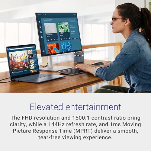 Dell 24 Plus Monitor - S2425HSM - 23.8-inch FHD (1920x1080) 144Hz 1ms Display, 2 x 3W Speakers, HDMI Connectivity, Height/Tilt/Pivot/Swivel Adjustability, AMD FreeSync - Ash White - Image 3