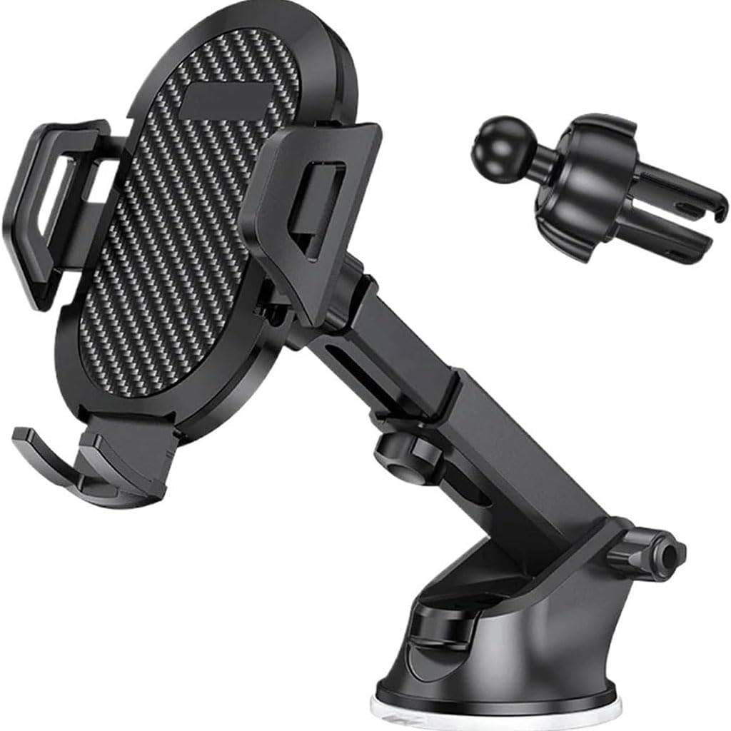 Car Phone Holder for Suzuki Kei Kizashi Lapin Liana Maruti 800 Mehran, Dashboard Windshield Phone Holder Strongest Suction Cup 360° Adjustable Retractable