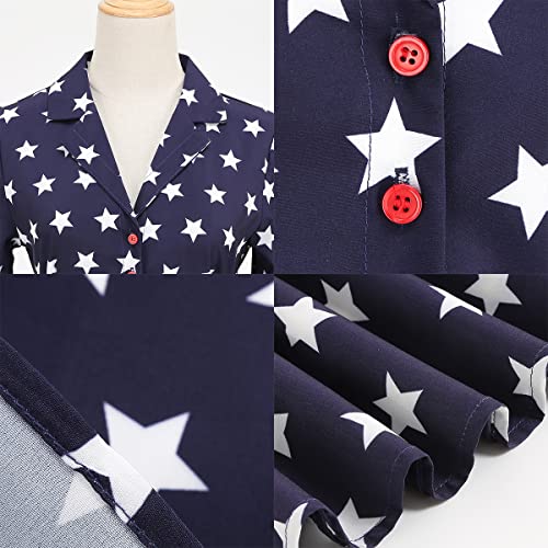 Image of ODIZLI Women's Summer Retro Vintage Sleeveless Floral Polka Dot Print Midi A-line Dress S-2XL