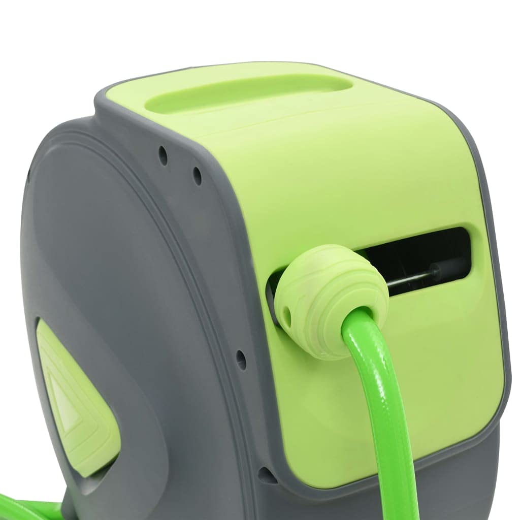 vidaXL Carrete de manguera retráctil automático de pared 20+2 m