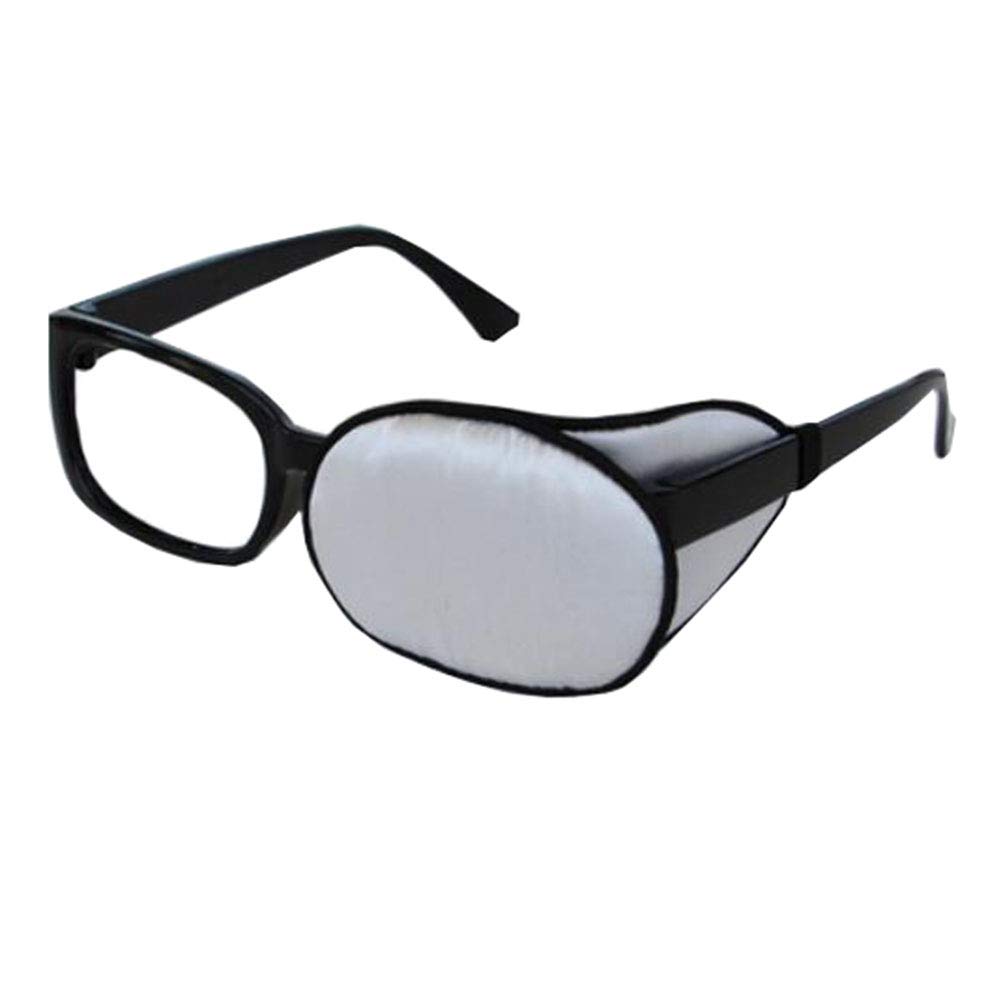 Kid/Adult Visual Acuity Recovery Silk Eye Cover Training Amblyopia Strabismus Corrected Lazy Eye Patches for Glasses(Gray)