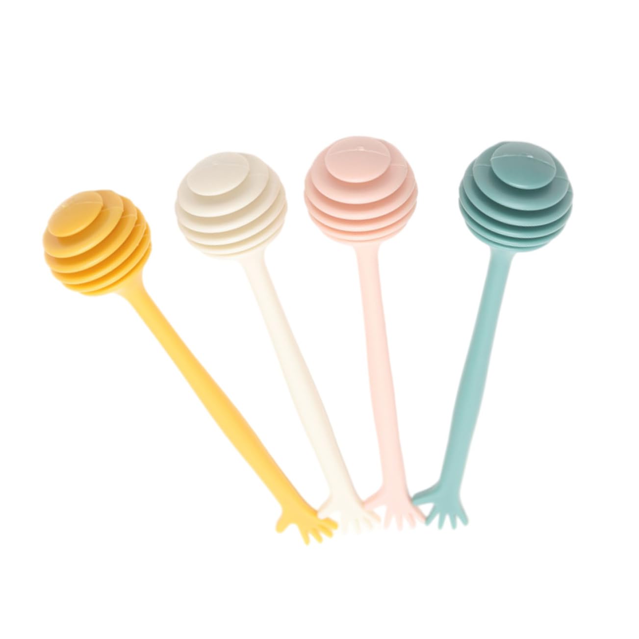 HOLIDYOYO 4pcs Honey Stick Exquisite Stir Rod Honey Stirring Sticks Coffee Stir Sticks Stir Rods Honey Stirrers Honey Stirrer Stick for Honey Syrup Spoon Syrup Stick Server Pp re-usable