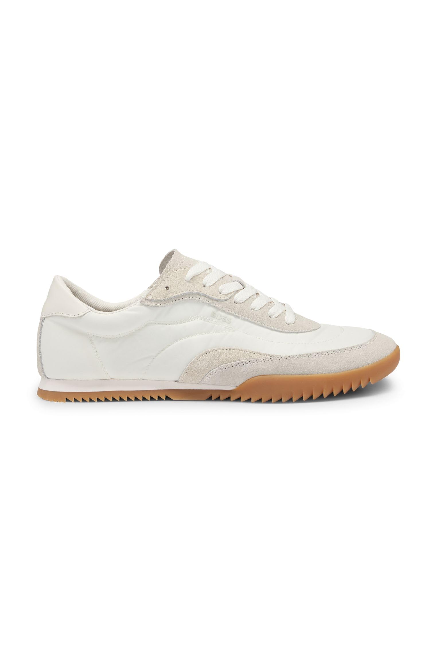 BOSS Mens Careton Lowp Low-Profile Trainers with Suede Trims Size 10
