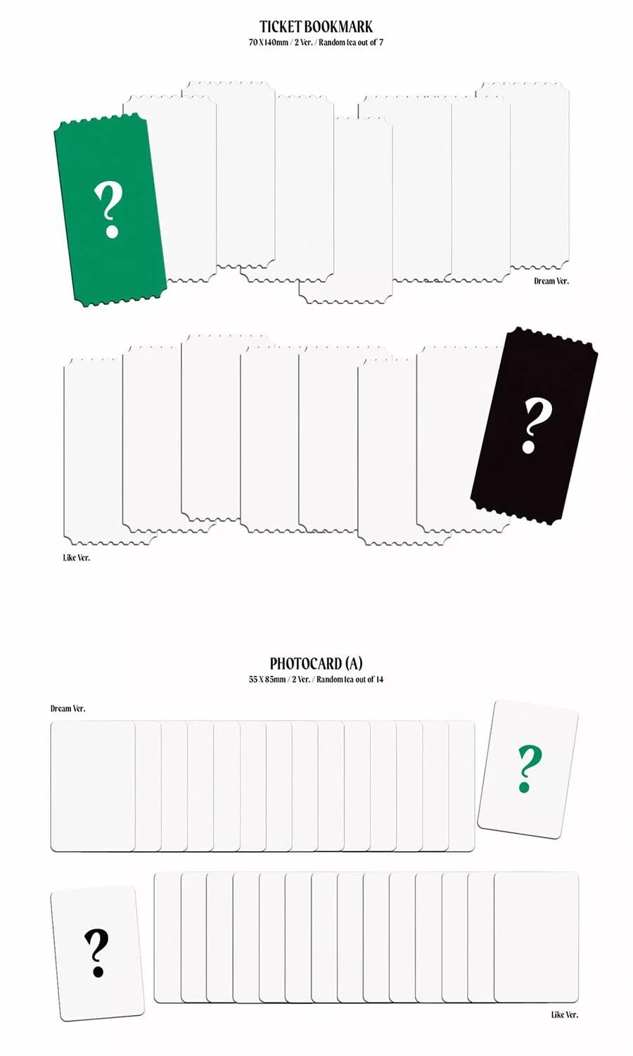 TRENDZ DREAMLIKE 4th Single Album (DREAM + LIKE - 2 Ver Set.) K-POP SEALED