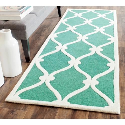 Image of Hand Tufted Wool Carpets Anti Shedding Rug Modern Carpets for Living Room Size 8x11 Feet