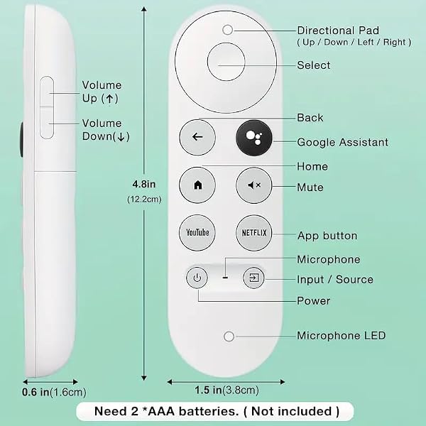 Voice Remote Control for Google Chromecast 4K Snow | G9N9N Replacement | Compatible with GA01409-US/GA01919-US/GA01920-US/GA01923-US/GA02463-US/GA02464-US | Hands-Free TV Controller by Joelrise - Image 5