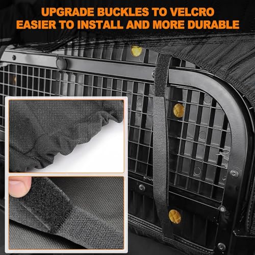 Image of BORDAN UTV Waterproof Seat Cover for Kawasaki Mule 2009-2024 4000 4010, Heavy Duty 1680D Seat Covers for UTV Kawasaki Mule 2001-2018 3000 3010 Full Protection Outdoor (2 PCS)