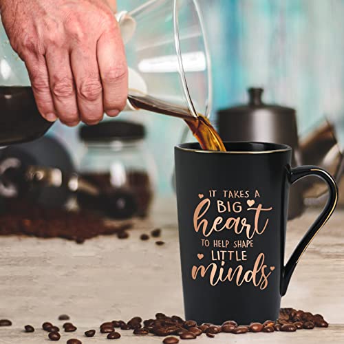 Joymaking Marble Pink 14Oz Mug - Teacher Appreciation Gift - It Takes a Big Heart to Shape Little Minds - Handmade - Exquisite Box - Image 4
