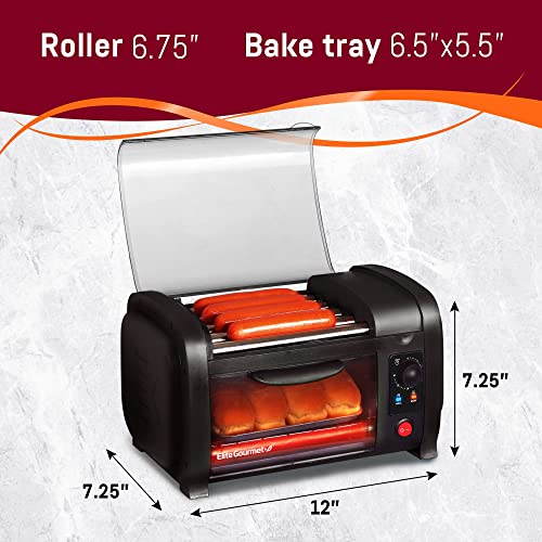 Elite Gourmet Elite Cuisine EHD051B Hot Dog Toaster Oven, 30Min