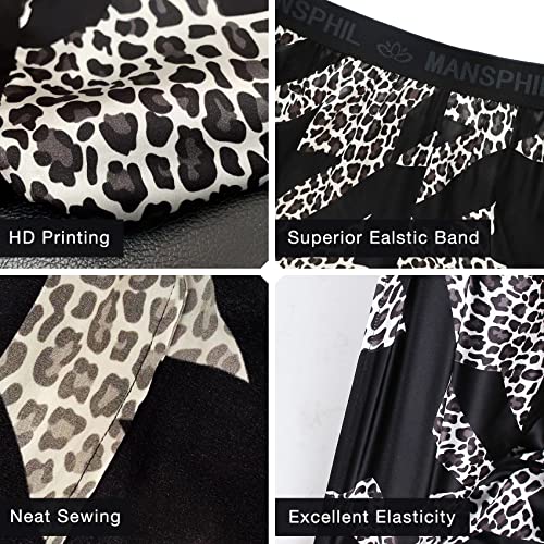 MANSPHIL 100% Silk Boxers for Men, 6A Grade Mulberry Silk Underwear Pajamas Shorts4