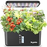 Dryades Hydroponics Growing System Indoor Herb Garden, 10-Pod Indoor Gardening System with 24W Full-Spectrum LED Grow Lights, Quiet Smart Water Pump, Plant Germination Kit for Herbs, Vegetables