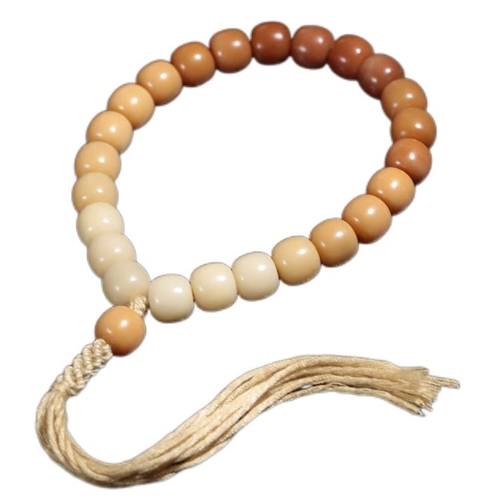 Bracciale con Perline di radice Bodhi stagionato Colore sfumato