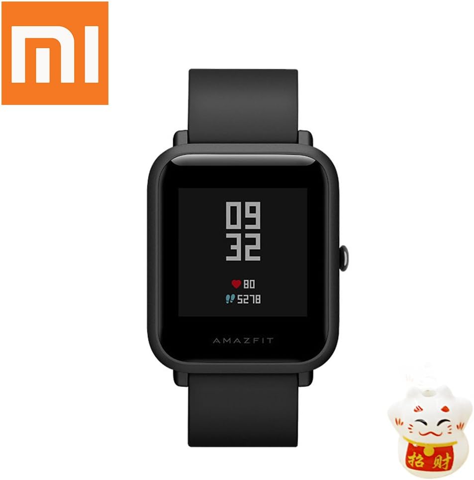 XIAOMI Amazfit bip Smartwatch Bluetooth Smart Watch with GPS Heart Rate Monitor Real-time Waterproof Sports Fitness Tracker Support iOS and Android for Kids Men Women