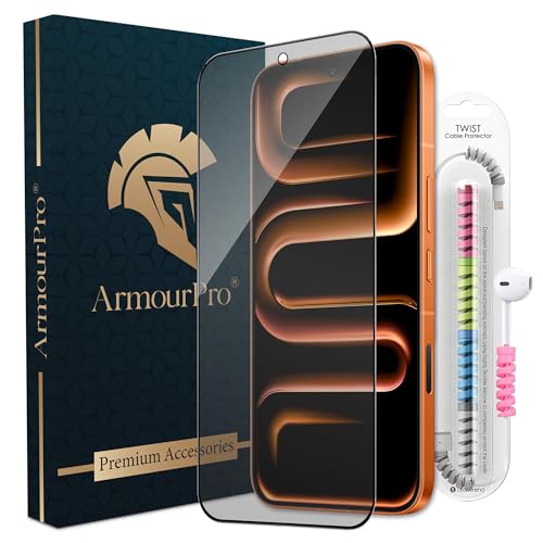 Image of ArmourPro Anti Glare Matte Tempered Glass for Infinix Note 60 Pro, Anti Fingerprint Screen Protector, 9H Scratch Resistant, Smooth Touch, Easy Installation Kit with Cable Protector