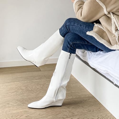 Botte haute genou compensée confortable pour marcher sans douleur - 6