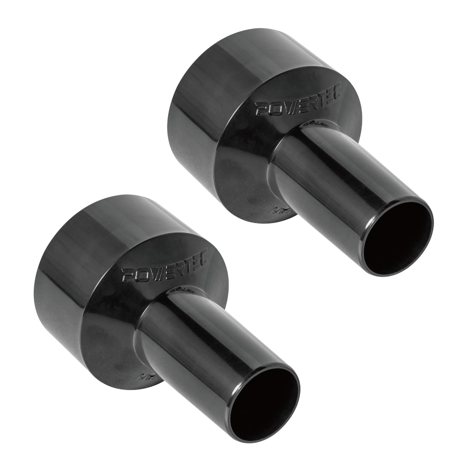 PowerTec 70140-P2 2-1/2" to 1-1/4" Hose Reducer, 2 PK, Black