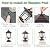 Solar Post Cap Lights,Waterproof Solar Outdoor Light for 4x4 Wooden Posts, Solar Lights with Glass Shade for Deck Fence Patio Post Decor,Bronze (2 Pack)