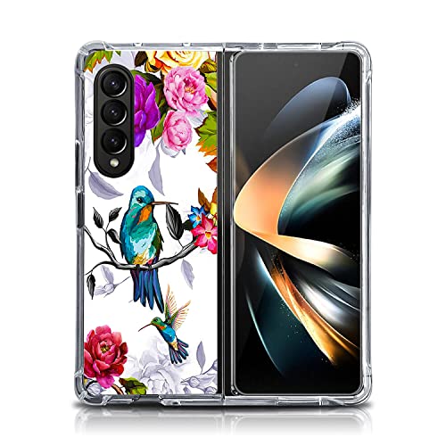 Coque Samsung Z Fold 4 fleurs et oiseaux pour sublimer votre quotidien