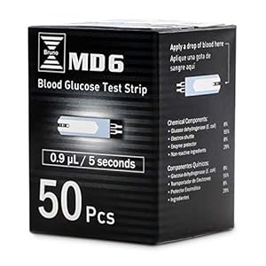 Pharma MD6 Blood Glucose Test Strips (50 Count)