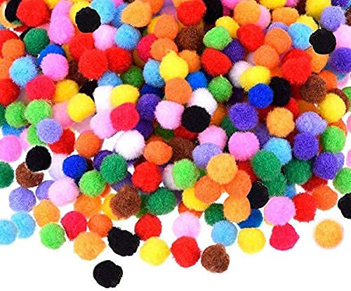 Generic Polyester Multicolor Decorative Pom Pom (Pack of 100) - 10743080031