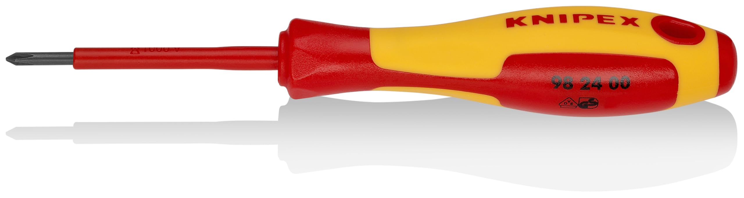 Tournevis KNIPEX Isolé 98 24 00 P0 pour Visser en Sécurité dans les Espaces Clor
