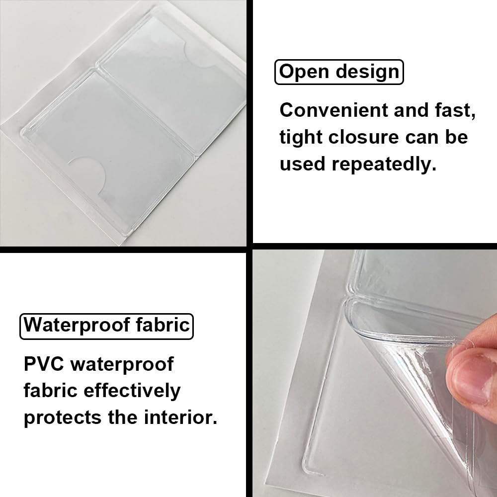 36 Portaetichette Trasparenti Autoadesivi - 9.5x13.5 Cm Impermeabili Per Organizzazione Casa E Ufficio - Foto 10