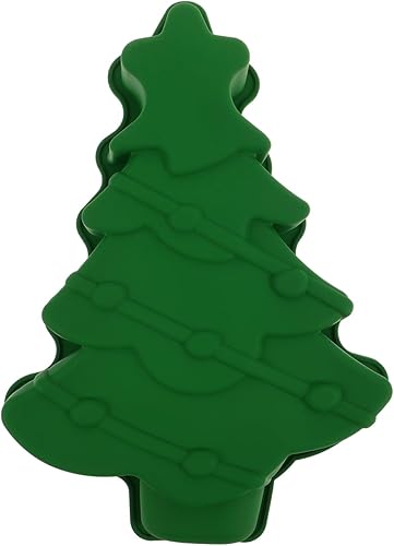 Miniatura 9 de VICASKY 1 molde de silicona para árbol de Navidad para niños, pastel de chocolate, caramelo hecho a mano, jabón, cubitos de hielo, moldes para