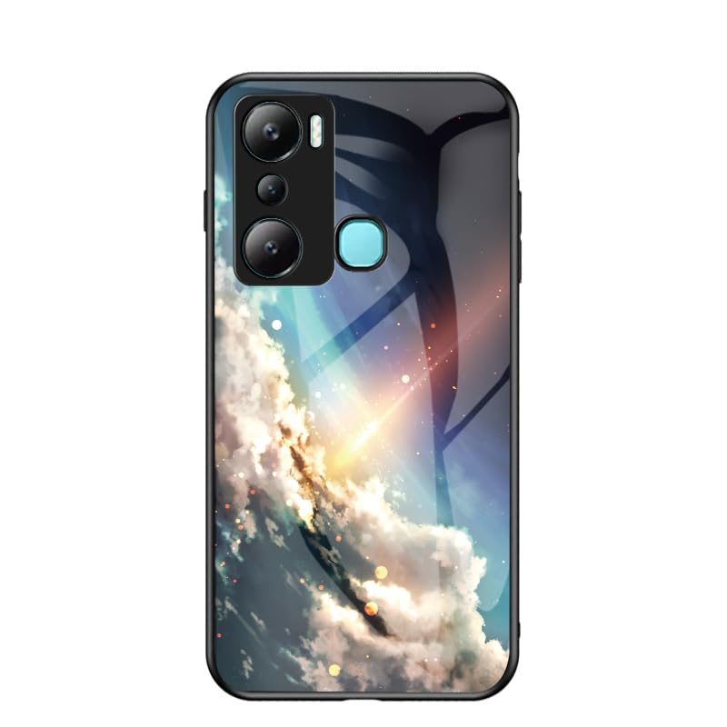Jiajihua Funda Compatible con Huawei P Smart Z 4G / Enjoy 10 Plus 4G / Y9 Prime (2019) A Prueba de Golpes【Panel de PC + Vidrio Templado + Silicona TPU】 Funda para teléfono 3 en 1 Glod