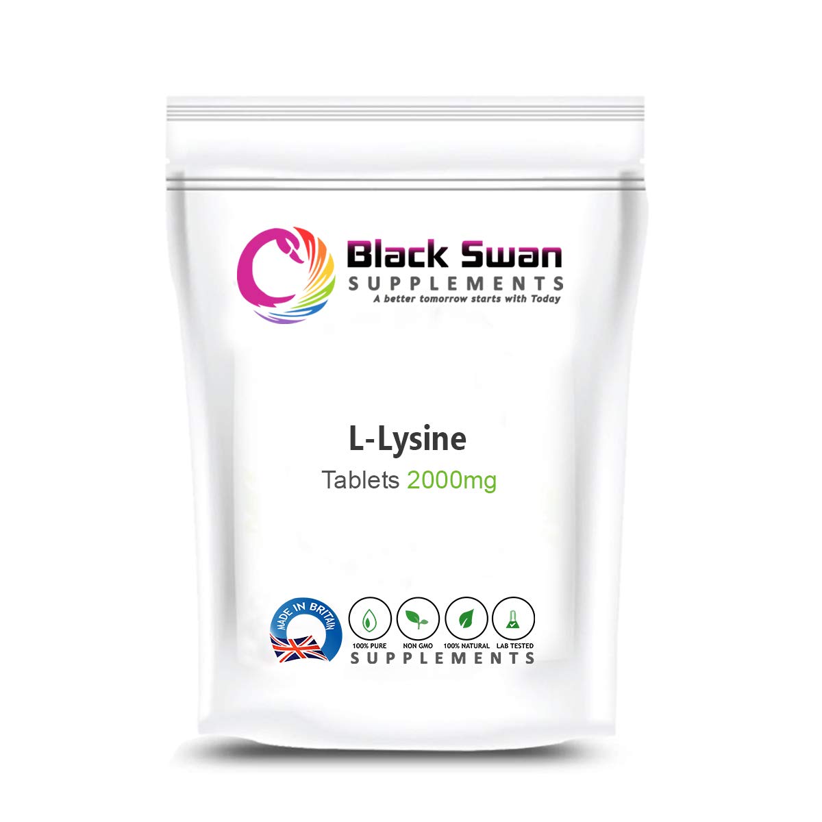 Buy Black Swan LLysine Supplement—y Heart—y Skin—Collagen Production