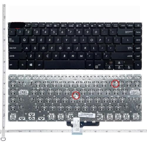 USノートパソコンキーボード ノートパソコンモデル Pro15 S15 S510 S510U S5100UQ UK505B U5100UQ S510UA UX530 UX550 UX580 BLACKと互換性あり 部品番号8K1927225B用(ORG)