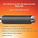 Grip-Tek Black Buffed Foam Grips – High Quality NPVC Foam Handle Grips for Bikes, Motorcycles, and Tools – 4.5” Length, Fits Bar Diameter of 0.750