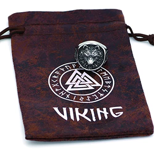 Bague de loup pour homme look biker et viking au quotidien