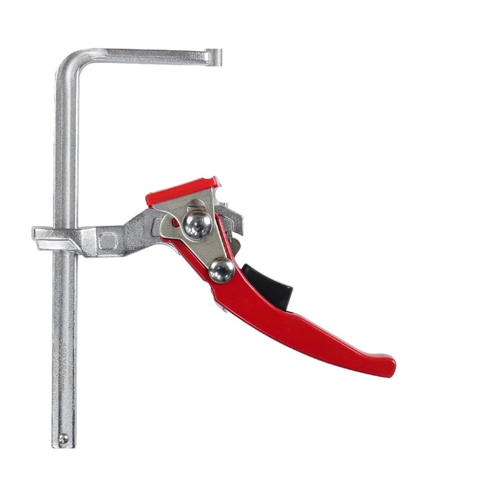 abrazadera de mesa con trinquete Abrazadera de mesa con trinquete, liberación rápida y de riel guía, barra, 2 uds.(RED)