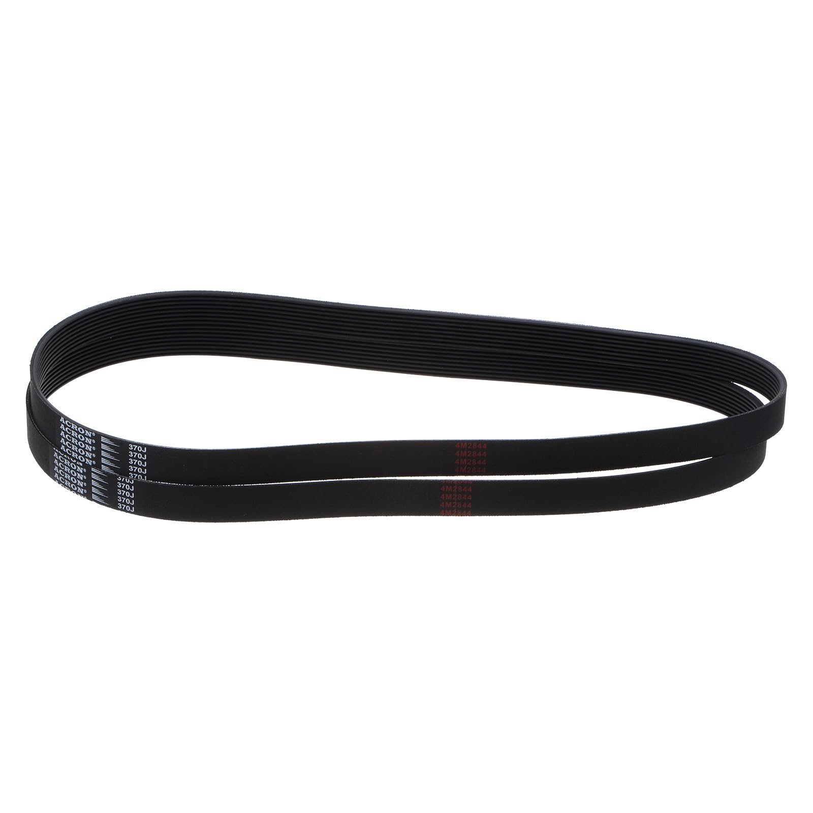 uxcell 370J8 PJ V-Ribbed Belt 8 Ribs 37" Length x 0.74" Width x 0.14" Thick, EPDM Poly V Belt, Industrial Transmission Serpentine Belt, 2pcs