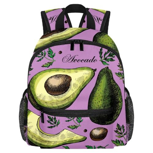 Sac à dos pour enfant vert feuilles 25x10x30 cm idéal maternelle