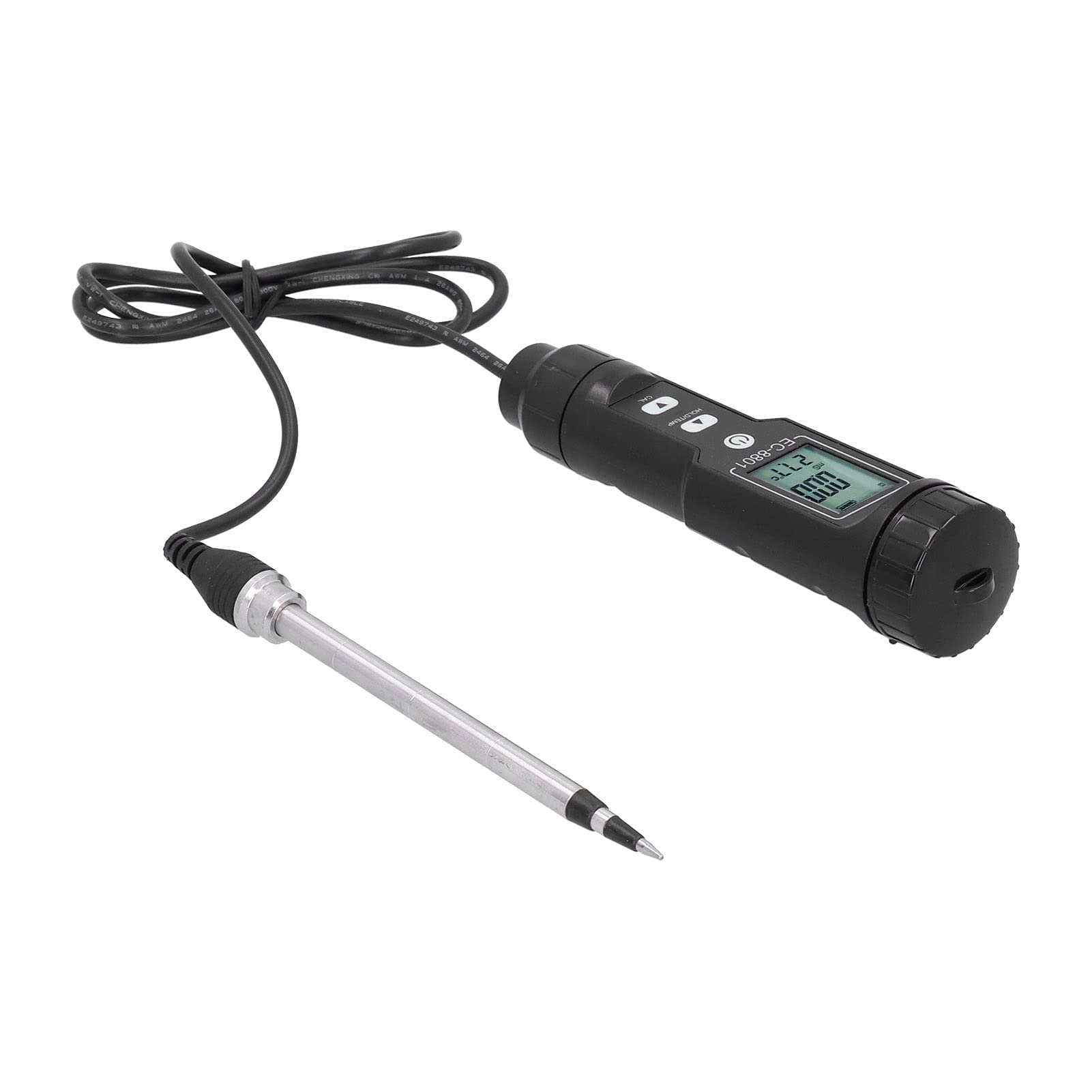 Haofy Probador de Suelo Portátil, Probador de Salinidad EC del Suelo, Sonda para Jardinería, Plantas, Herramienta de Cultivo de Jardín