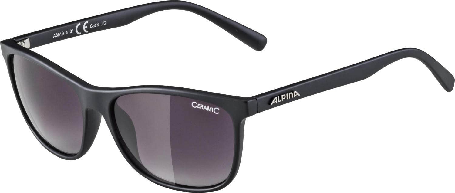 ALPINA KACEY - Verspiegelte und Bruchsichere Sonnenbrille & JAIDA - Verspiegelte und Bruchsichere Sonnenbrille Mit 100% UV-Schutz Für Erwachsene, black matt, One Size