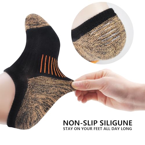 No Show Socks Womens Low Cut Invisible Socks Cushioned Athletic Running Sock4