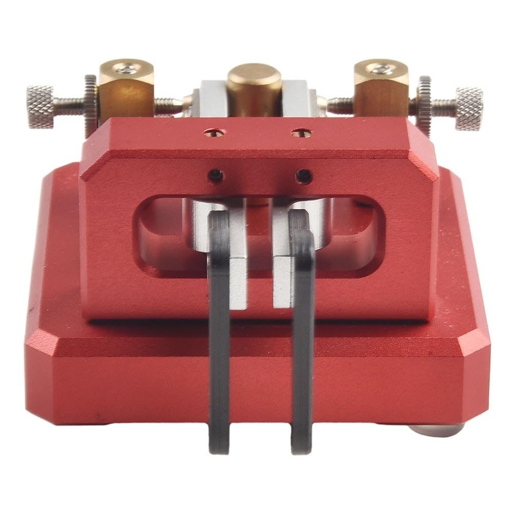 Automatico per Morse per Dual-Paddle Telegraph Key CW Trasmettitore, per Acciaio Inox Ottone Lega di Alluminio, Contatti Argento, Interfaccia Audio 3.5mm