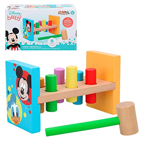 Disney Jouet en Bois Jeu Marteau Enfant 1 2 Ans Jouet éducatif préscolaire pour Enfants Montessori Jouets bébés 1 2 Ans Jeu Frapper à la Souris Disney