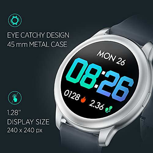 Image of Timex Fit 2.0 smartwatch with Bluetooth Calling, SPO2 and Blood Pressure Monitor, Metal body, Continuous heart rate monitor and 200+ watch faces