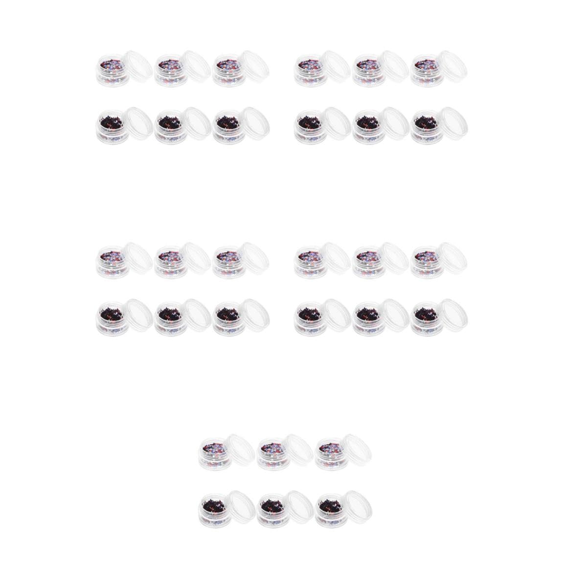Healvian 5 Set Paillettes Pentagramma Paillettes Per Il Trucco Degli Occhi Accessori Gel Polacco Lucidi Glitter Adesivi Per Unghie Dei Piedi Orgoglio Unghia Neon Plastica 6 Scatole*5