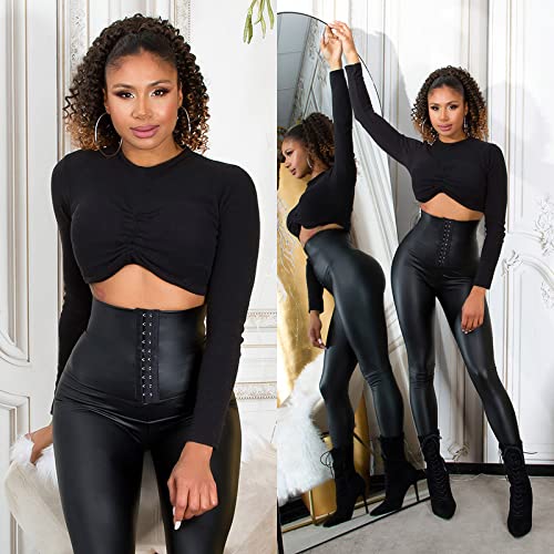 Koucla Sexy Ultra Highwaist Kunstleder Thermo Leggings – Bild 3