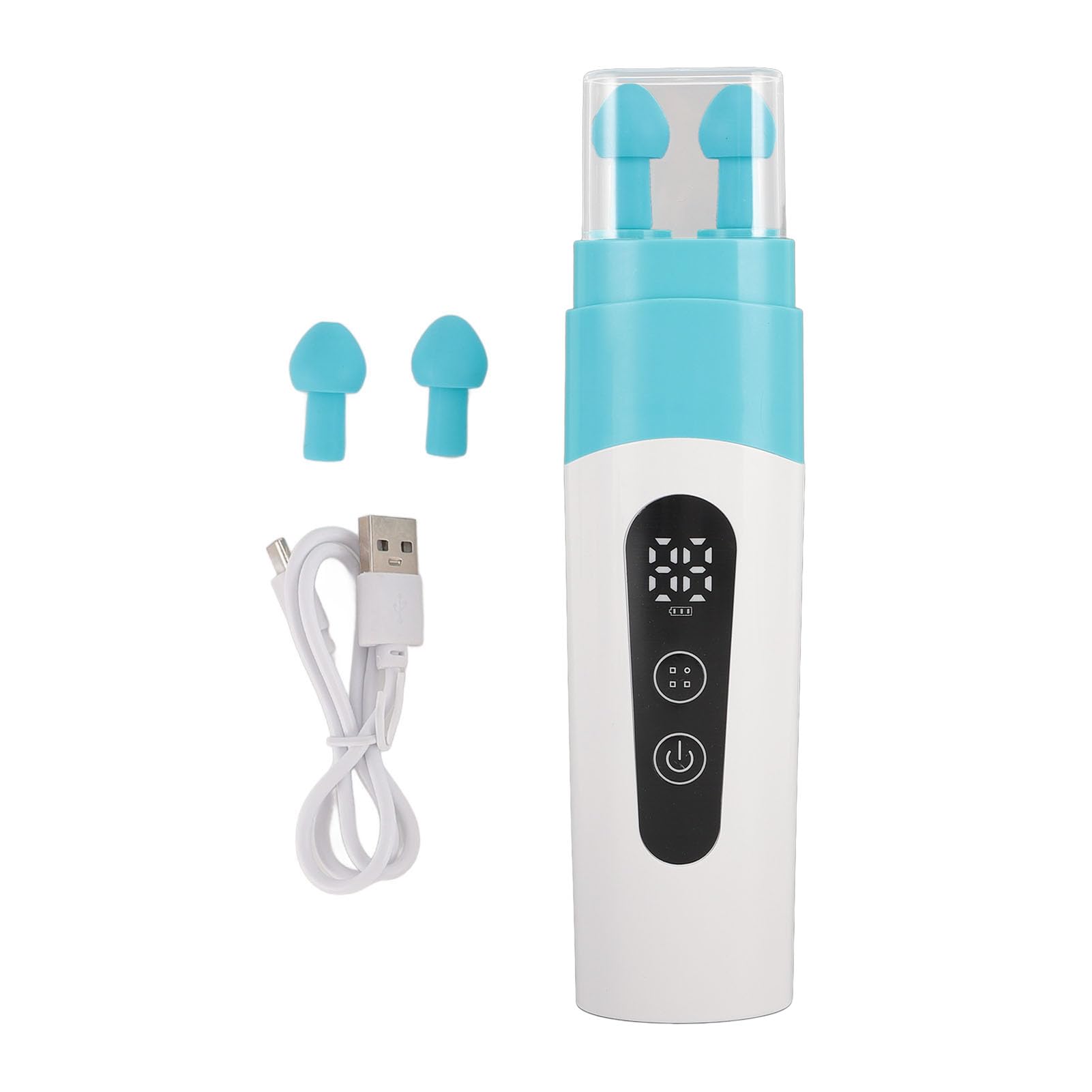 Dispositivo di Scarico Pressione Orecchio – Sbloccatore Tromba di Eustachio Bilanciato, Regolatore Pressione Auricolare per Volo, Immersioni, Nuoto, USB Ricaricabile con Doppia Tes