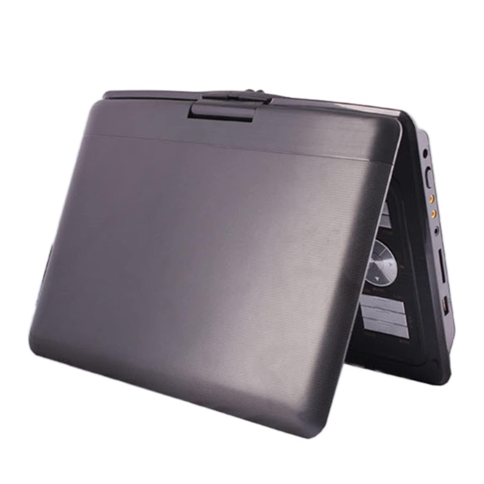 Lettore DVD portatile 10.1 pollici HD schermo LCD rotante, EVD/DVD/VCD/CD con USB e lettore di schede SD, ingresso / uscita AV, funzione TV, batteria ricaricabile integrata, lettore video multimediale