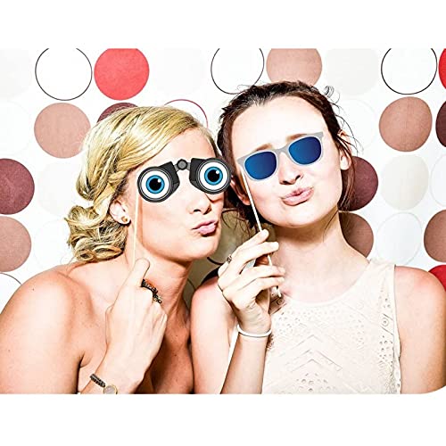 Movie Night Photo-Booth Props – 60-Pack Party Selfie Photo Props Accessories, Birthday Party Supplies On Bamboo Sticks, Assorted Designs #TOP1