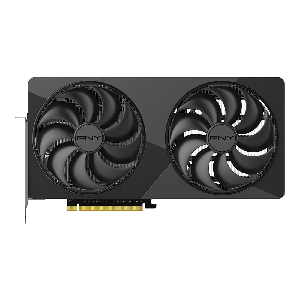 PNY Tarjeta gráfica NVIDIA GeForce RTX™ 5070 Ti Slim de Doble Ranura OC (16 GB GDDR7, 256 bits, Velocidad de Aumento: 2572 MHz, PCIe® 5.0, HDMI®/DP 2.1, NVIDIA Blackwell Architecture, DLSS 4.5)